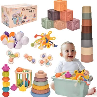 Jouets d'éveil et sensoriels Montessori pour bébés 6-18 mois
