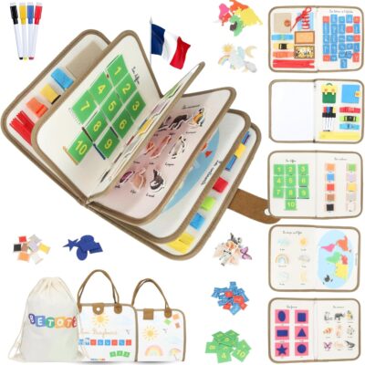 Livre d'activités Montessori éducatif et sensoriel 2-6 ans