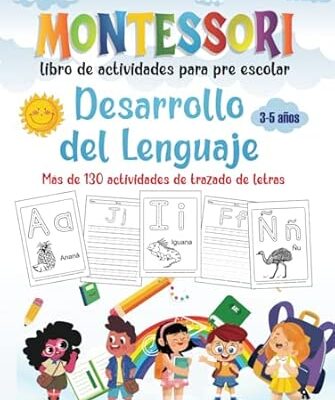 Livre d'activités Montessori pour le développement du langage et l'écriture