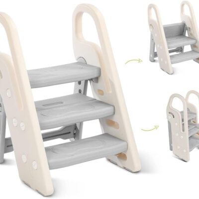 Marchepied pliable pour enfant à hauteur réglable et antidérapant