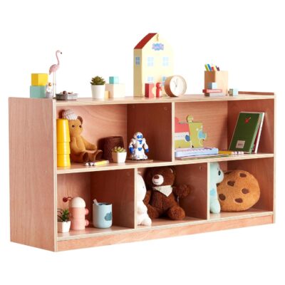 Meuble de rangement Montessori pour enfants à 2 niveaux