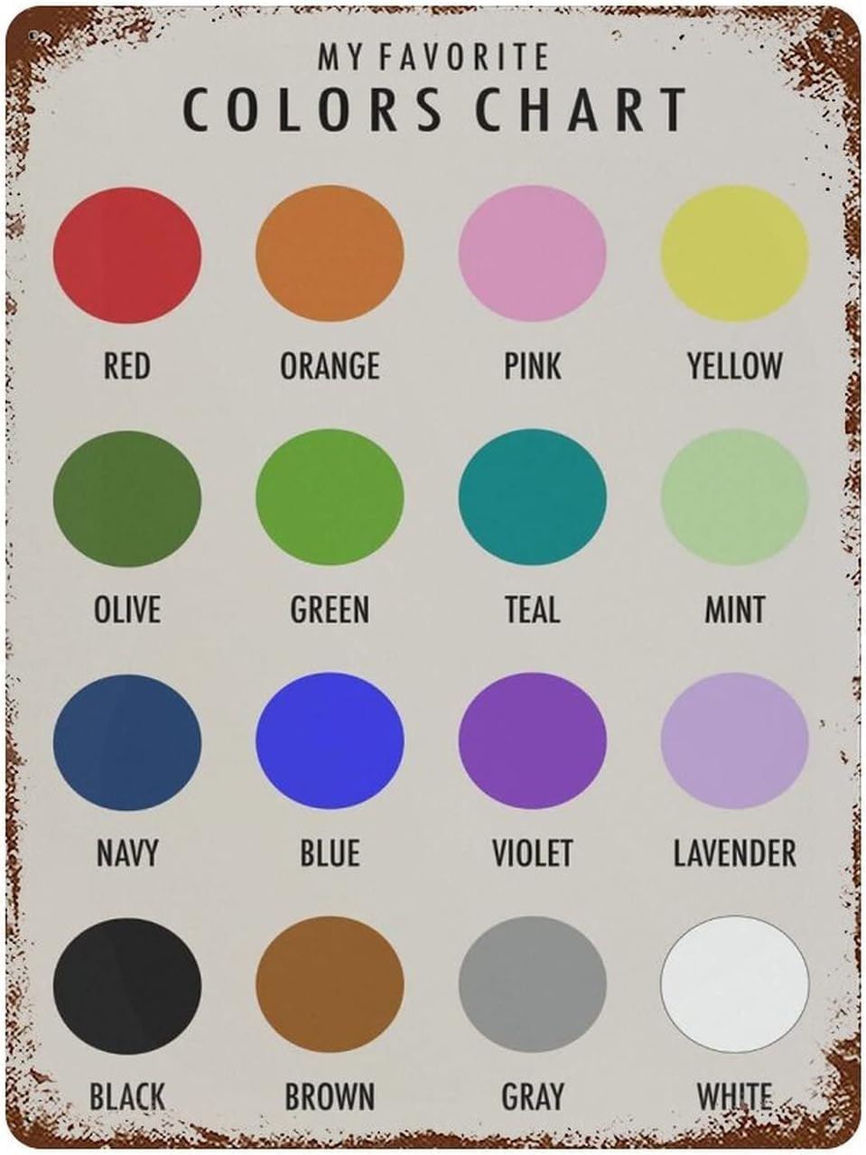 Panneau éducatif Montessori en métal pour décoration murale