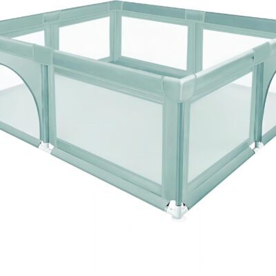 Parc bébé modulable avec barrière et balles antidérapant