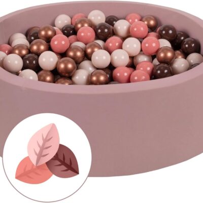 Piscine à balles pour bébé avec 300 balles pastel