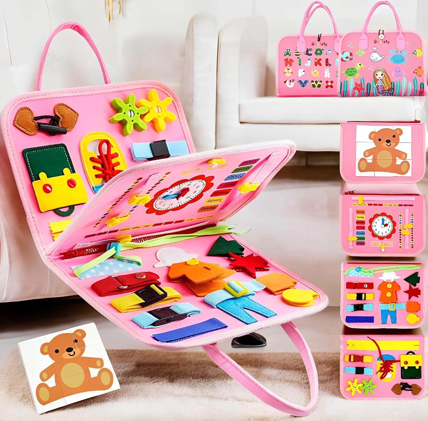 Planche d'activités Montessori éducative pour enfants