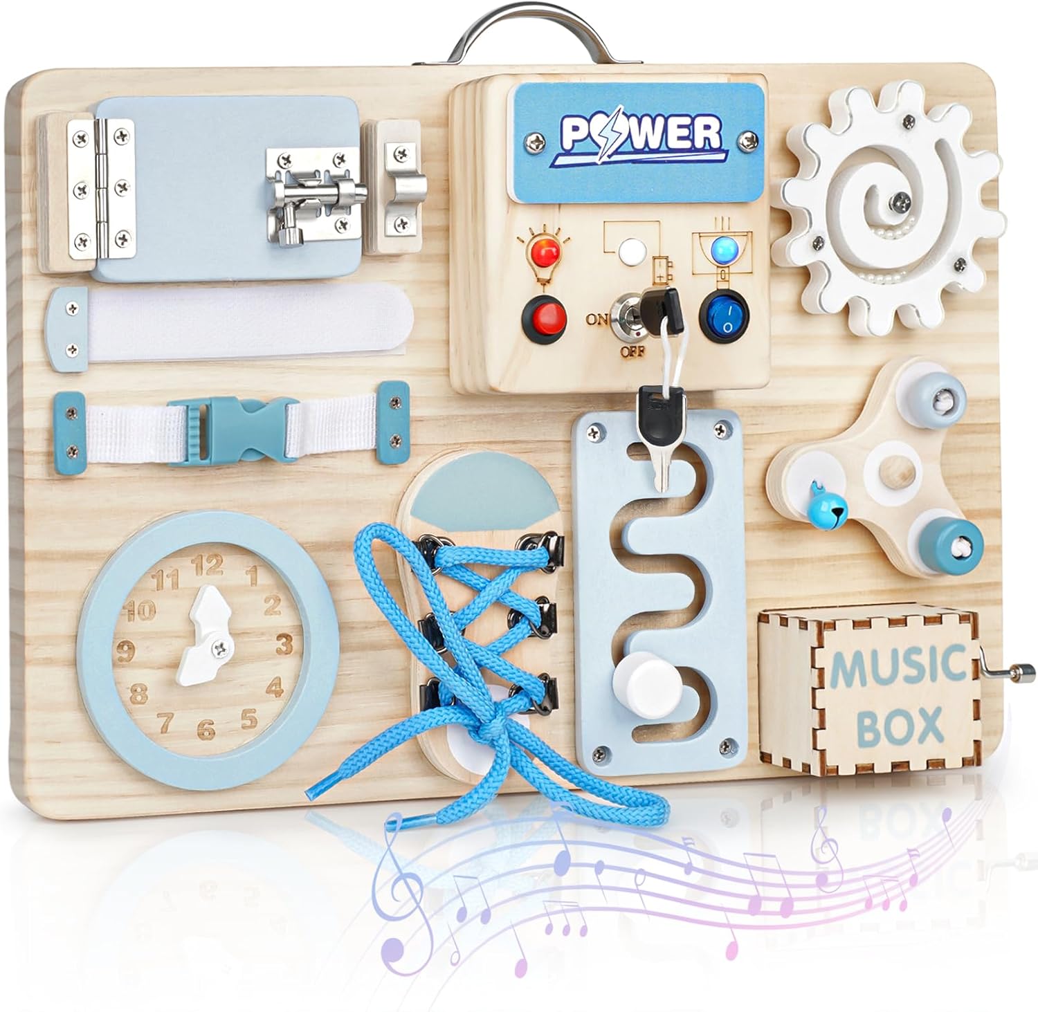 Planche sensorielle Montessori lumineuse pour bébé et enfant