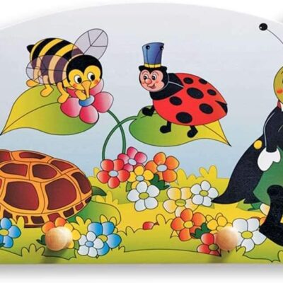 Portemanteau montessori en bois pour enfants