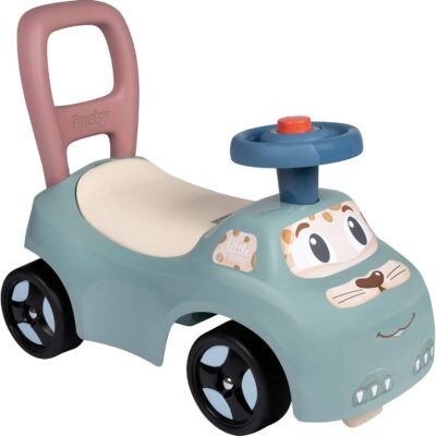 Porteur auto bébé avec coffre à jouets et fonction trotteur dès 10 mois