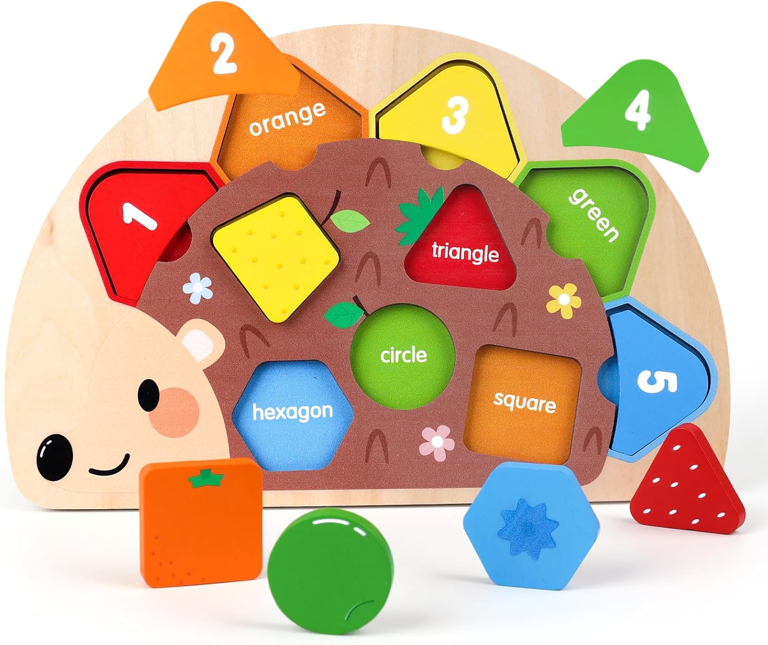 Puzzle Montessori en bois pour bébé et enfant 1-3 ans