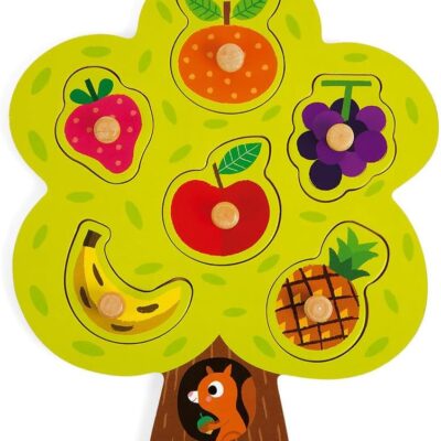 Puzzle en bois arbre gourmand janod dès 18 mois