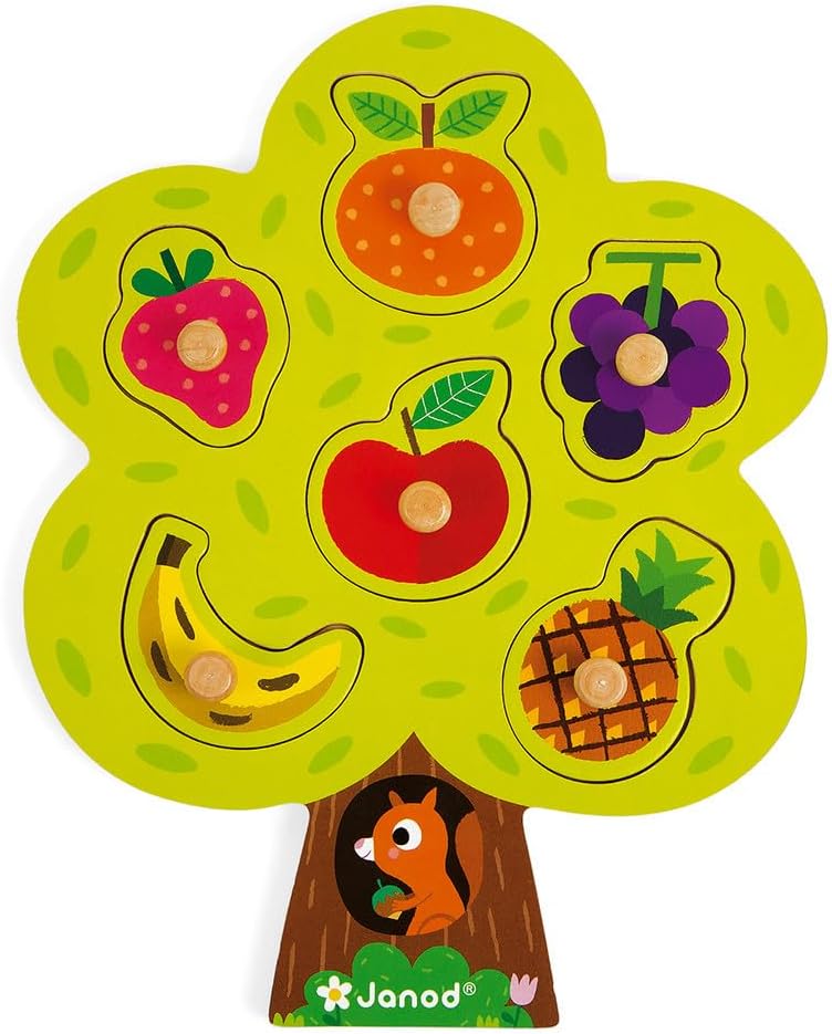 Puzzle en bois arbre gourmand janod dès 18 mois