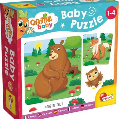 Puzzle montessori bébé animaux de la forêt