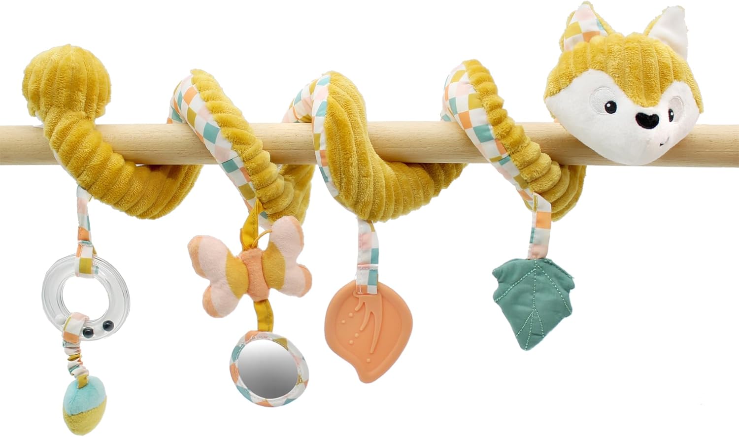 Spirale d'activités renard pour bébé avec sons et textures