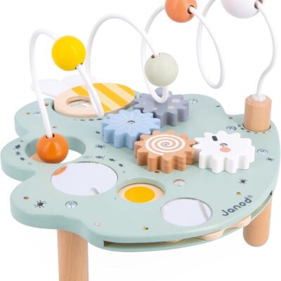 Table d'activités en bois Janod pour éveil et motricité dès 18 mois
