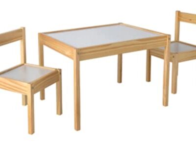 Table lumineuse Montessori avec chaises RGBW 64x48 cm