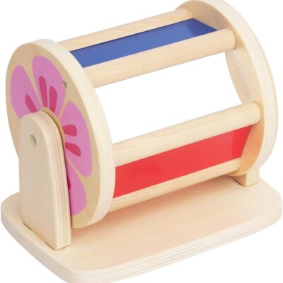 Tambour rotatif en bois Montessori pour bébé 6-12 mois