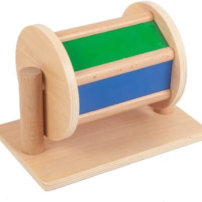 Tambour rotatif montessori en bois pour enfants
