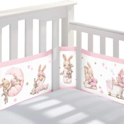 Tour de lit bébé montessori respirant et ajustable