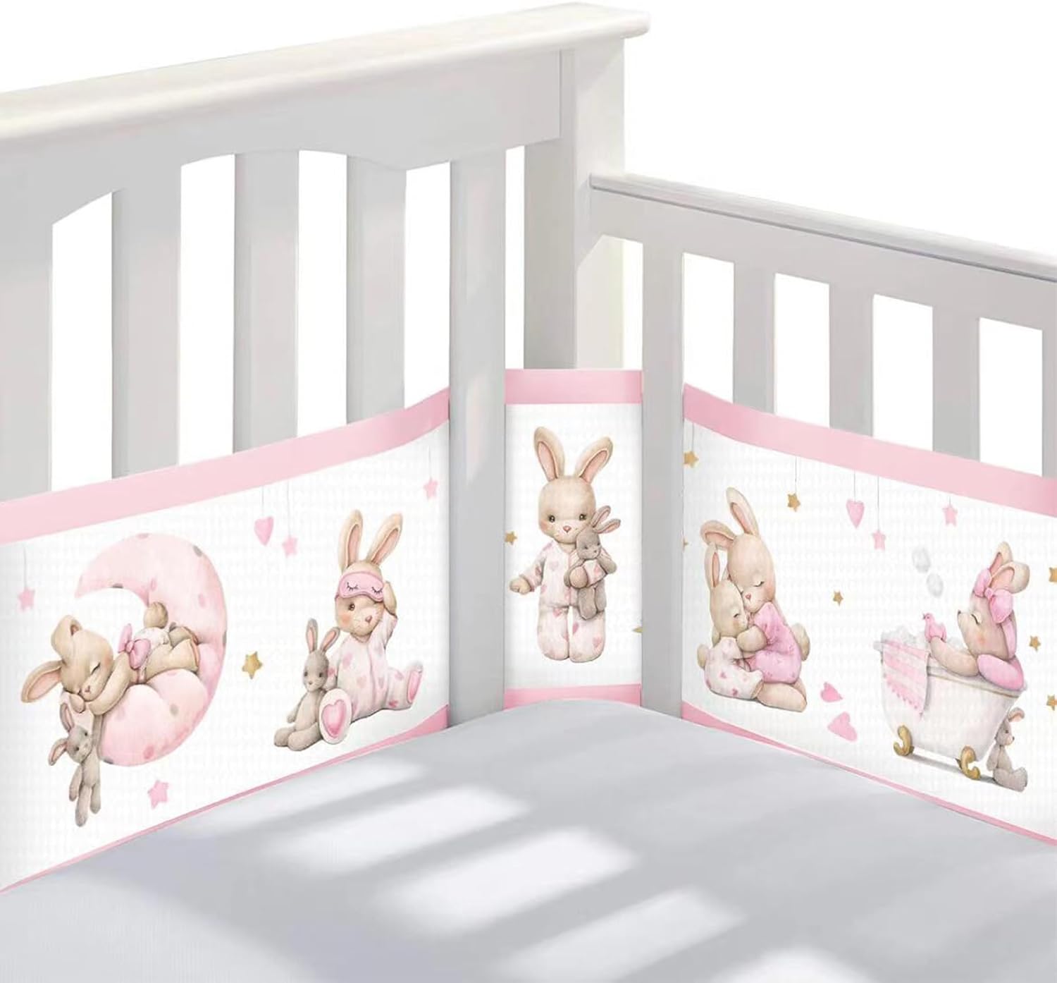 Tour de lit bébé montessori respirant et ajustable