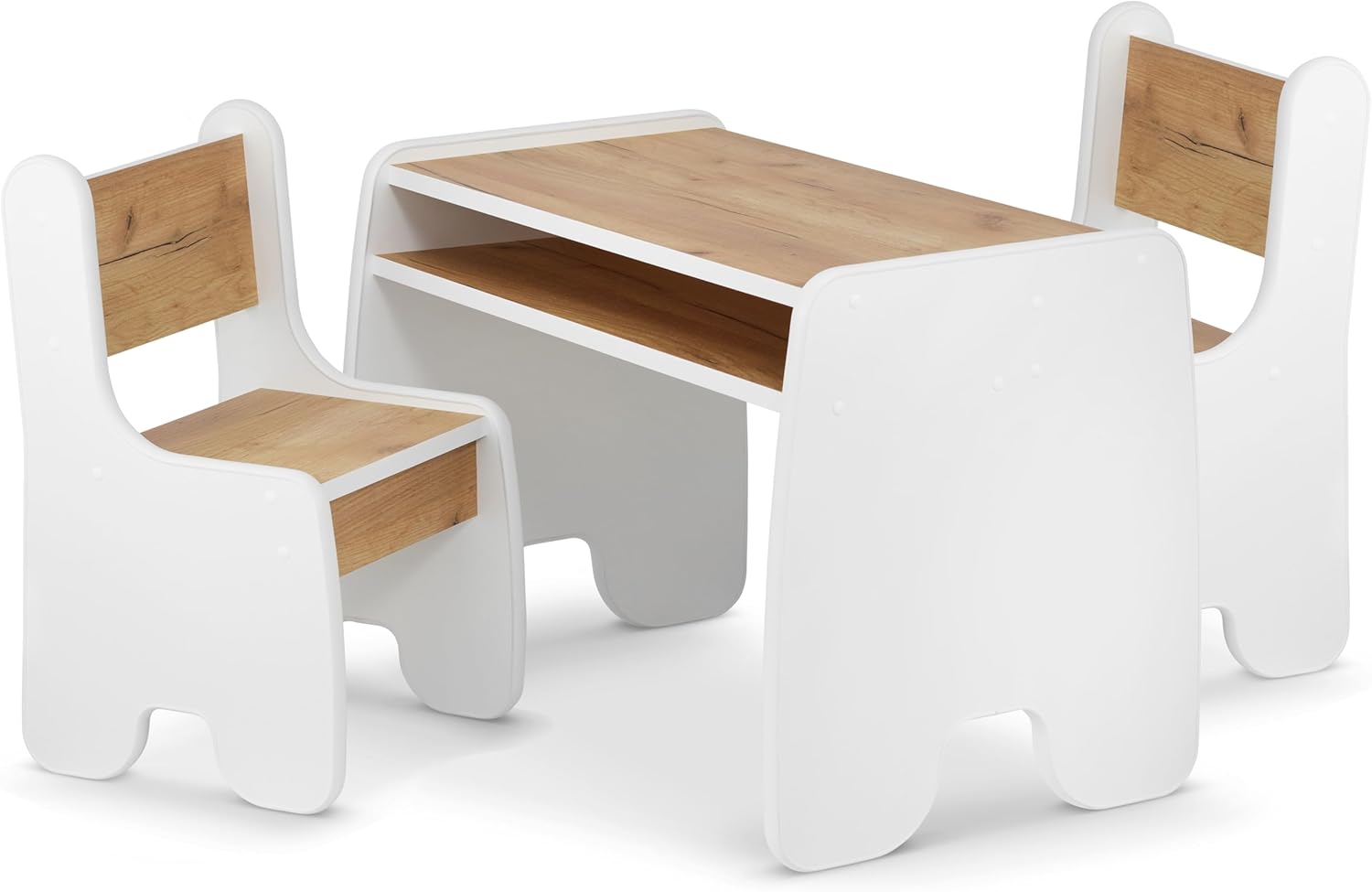 Tour d'escalade en bois avec toboggan et balançoire pour enfants