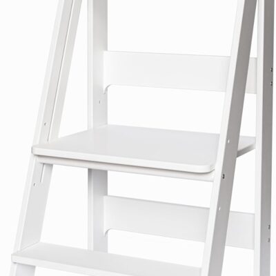 Tour d'observation Montessori pliable pour enfants - Blanc