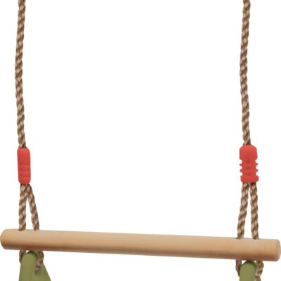 Trapèze avec anneaux et corde pour balançoire Montessori