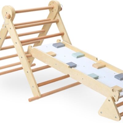 Triangle de motricité Montessori en bois réglable pour bébé