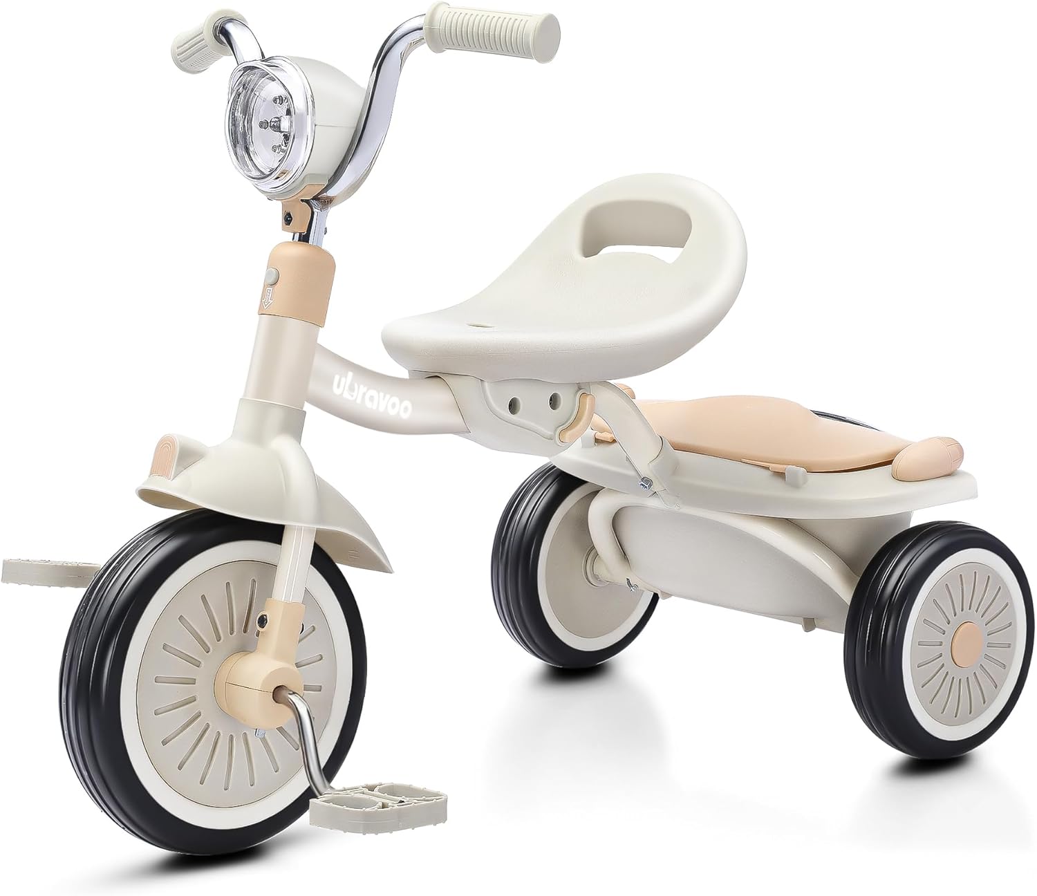 Tricycle pliable pour bébé avec pédales et lumières