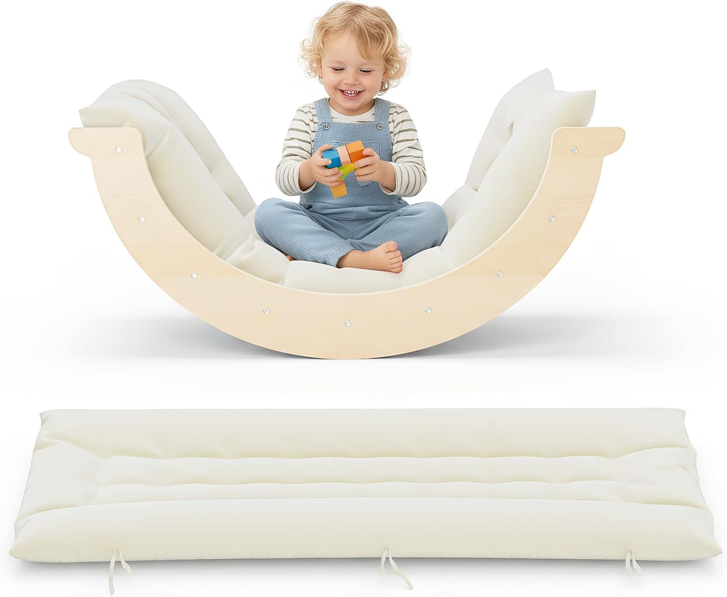 arche d'escalade Montessori pour enfants avec coussin confortable