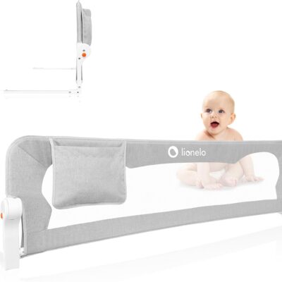 barrière de lit anti-chute pliable lionelo eva 150 cm