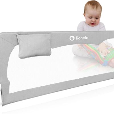 barrière de lit enfant pliable et portable 150 x 65 cm