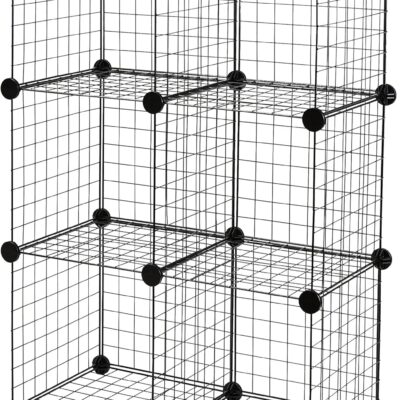 bibliothèque montessori 6 étagères empilables en métal