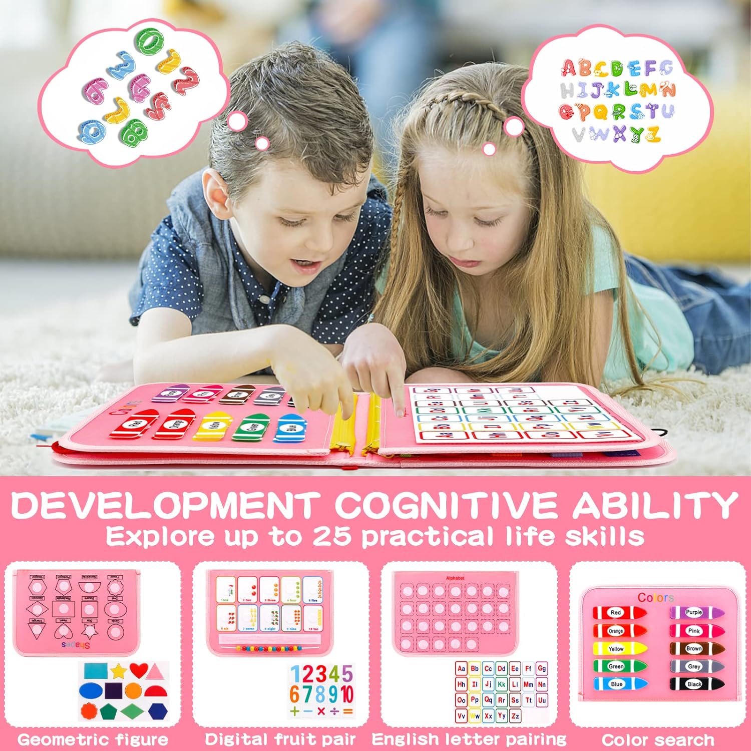 Busy Board Montessori Jouet ducatif Pour Enfants 1 5 Ans