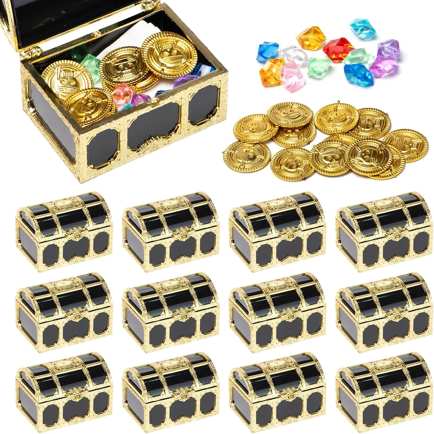 coffre au trésor pirate avec accessoires pour enfants