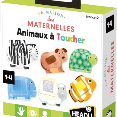 jeu éducatif montessori animaux à toucher pour enfants 1 à 3 ans