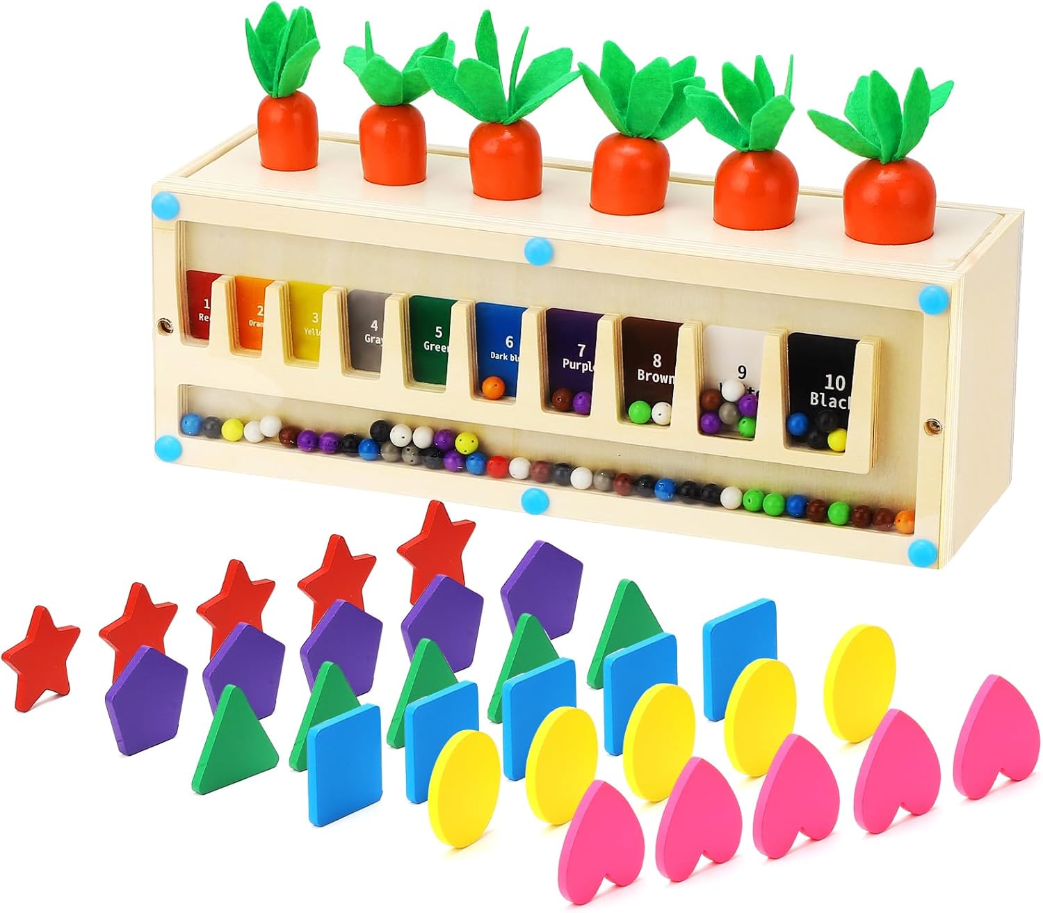 jeux montessori en bois 3-en-1 pour enfants 2-5 ans