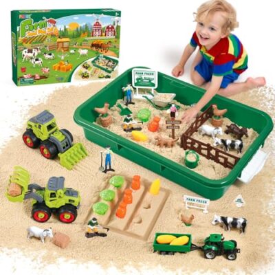 Bac sensoriel ferme avec sable cinetique enfant FRUSE