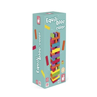 Blocs de construction en bois enfant Equilibloc Color
