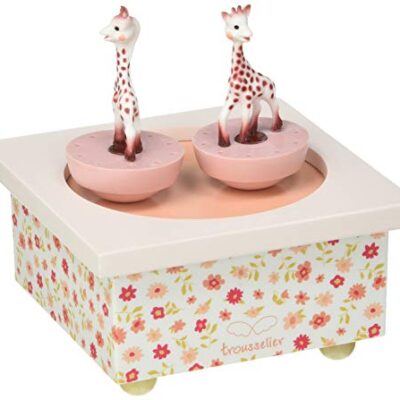 Boite a musique enfant Sophie la Girafe dancing rose
