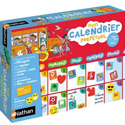 Calendrier educatif enfant perpetuel magnetique Nathan