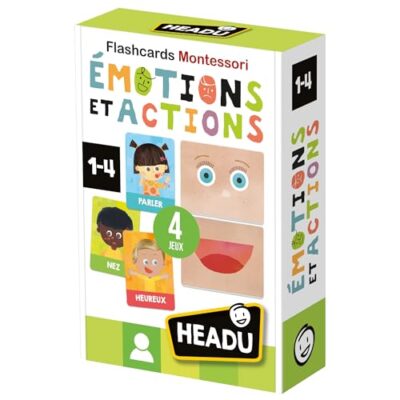 Cartes des emotions enfant Headu, actions et visages