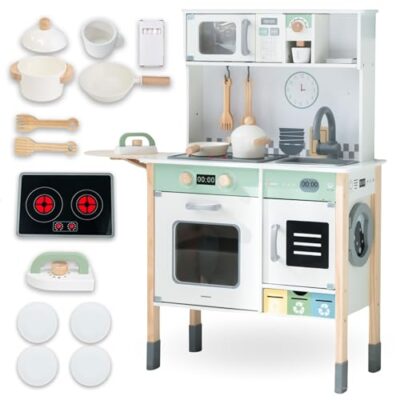 Cuisine enfant en bois interactive mamabrum réglable