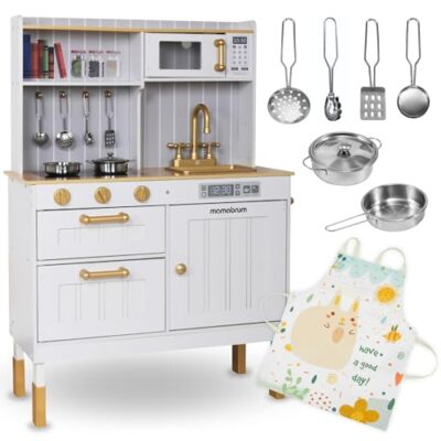 Cuisine enfant en bois sonore avec four et micro ondes