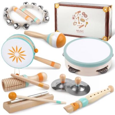 Instrument de musique enfant bois 8 en 1 Montessori