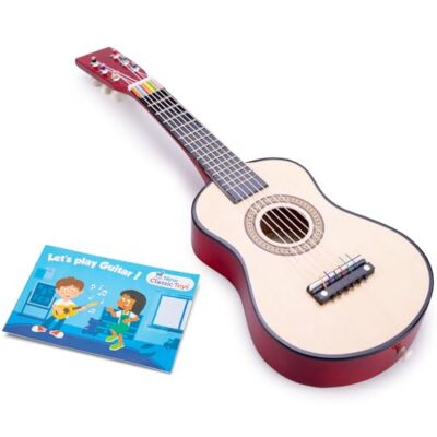 Instrument de musique enfant bois : guitare avec accessoires