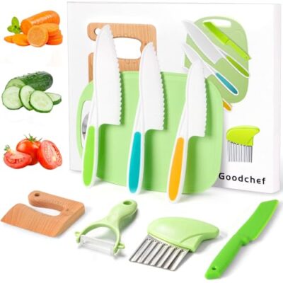 Kit couteau enfant cuisine securise 8 pièces Goodchef