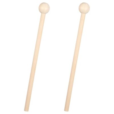 Maillets en bois pour xylophone enfant bois, lot de 2