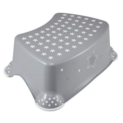 Marchepied toilette enfant étoiles gris keeeper