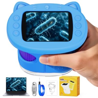 Microscope enfant portable ASPOVEN avec écran couleur