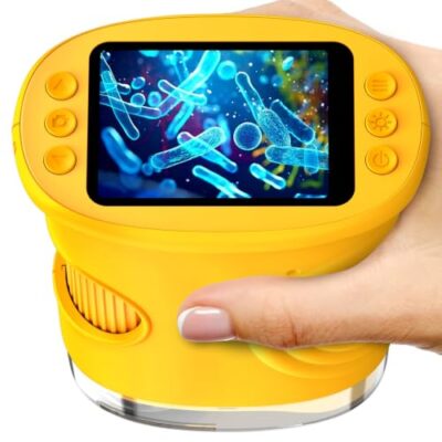 Microscope enfant portable avec écran 2 pouces Ashfly